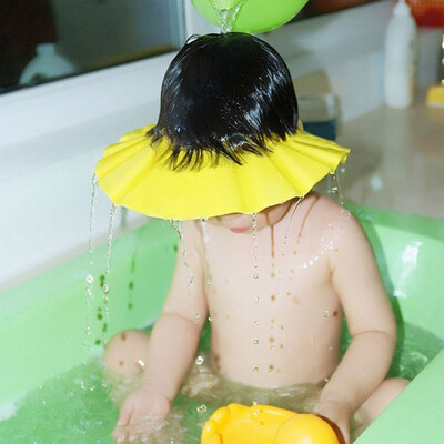 

mymei Baby Kids Children Soft Shampoo Bath Shower Cap Hat Wash Hair Shield 3 Colors