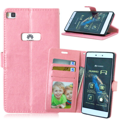 

MOONCASE Case for Huawei Ascend P8 Folio Flip Leather Wallet Card Slot and Foldable Stand Feature Pouch Cover