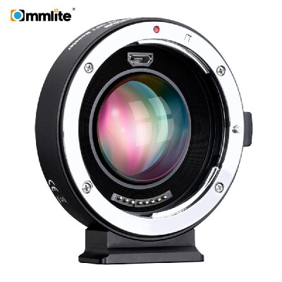 

Commlite AEF-MFT Booster Auto Focus AF Lens Mount Adapter 071X Focal Reducer Enlarge Aperture USB Update for Canon EF Lens to M4