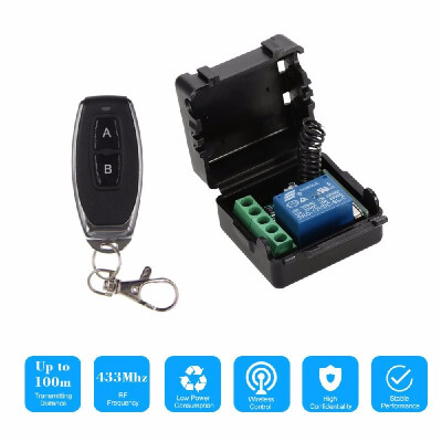 

Smart Home 433Mhz DC 12V 1CH Wireless Remote Switch Relay Receiver Transmitter Universal Remote Control Switch Module&1PCS RF