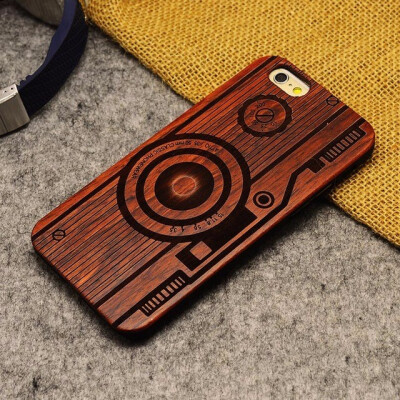 

Wood Phone Case For iPhone 5 5S 6 6S 6Plus 7 7Plus Cover Wooden Shockproof