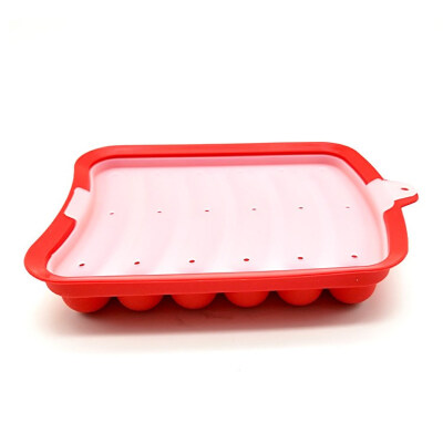 

VK houseware Silicone Sausage Maker 6 Cavities Sausage Bake Pan Homemade DIY Tool Kitchen Cooking Tool