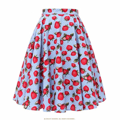 

Design Floral Skirt Women High Waist Plus Size Summer Skirts