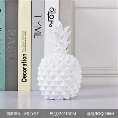 

Nordic ins creative resin pineapple Storage tank piggy bank figurines living room TV cabinet home personality decorative ornament