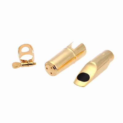 

Fashion Jazz Soprano Sax Saxophone 5C Mouthpiece Metal with Mouthpiece Patches Pads Cushions Cap Buckle Gold Plating I56226201