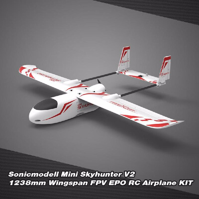 

Sonicmodell Mini Skyhunter V2 1238mm Wingspan FPV EPO Airplane RC Aircraft KIT