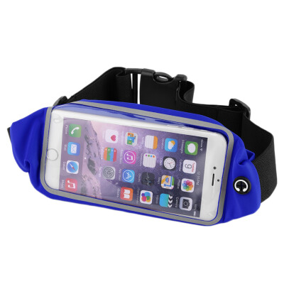 

Waterproof Sport Waist Belt Bag Zip Pouch Wallet For iPhone 6 Plus 5.5'' Dark Blue