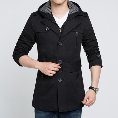 

Necini™ Man'S Windbreaker jacket and long sections cultivating cotton coat tide male Korean men