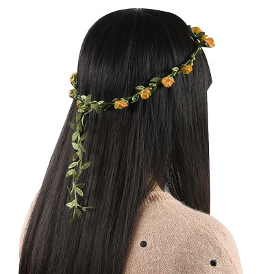 

Garland Boho Style Mix Color Floral Flower Wedding Hairband HeadBand Girls