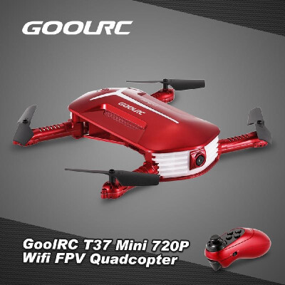 

GoolRC T37 Mini 6-Axis Gyro WIFI FPV 720P HD Camera Quadcopter Foldable G-sensor RC Selfie Pocket DroneJJRC H37 6-Axis Gyro ELFIE