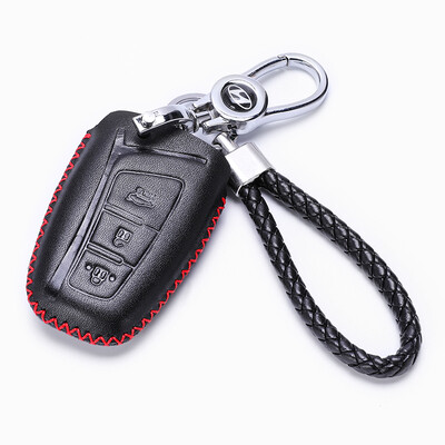 

KING ETING Beijing Hyundai Key Bag Leather Key Case 13-17 New Shengda Ya Zunjie En Gege Special Car Keychain G Style Red