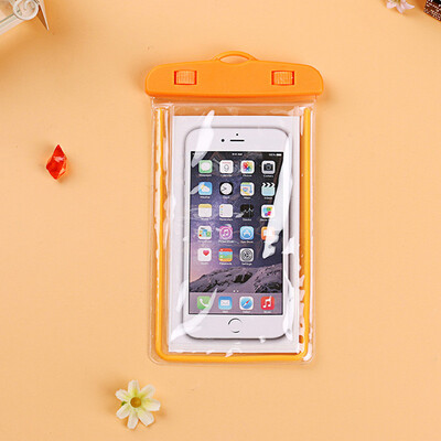 

Universal Waterproof Phone Pouch For Motolora Turbo 2 X Force G 5 Note Swimming Diving Transparent Bag Luminous Case