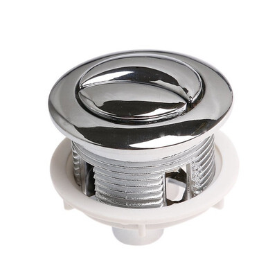 

UpperX Push Buttons Rods 114mm Silver Dual Flush Toilet Water Tank