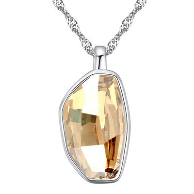 

Simple Necklace Crystal Square Pendant For Women Mothers Day Gift Joyas Crystal from Swa Elements 22946