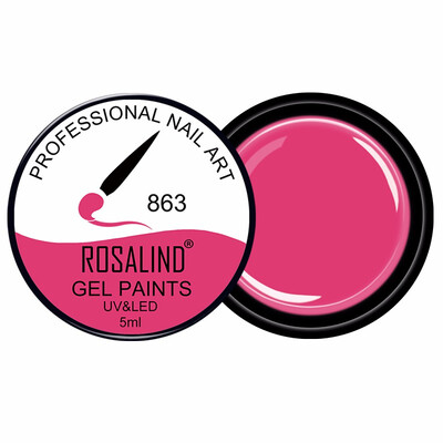 

ROSALIND Gel Varnish 5ml 142 Pure Colors UV Gel Manicure DIY Nail Art Gel Polish Design Nail Painting Color gel lacquer801-880
