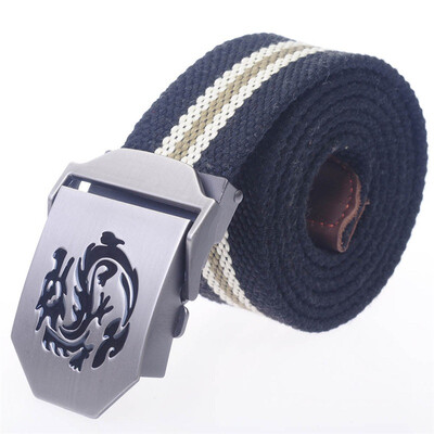 

Shanglong Canvas Belt Military Style Casual Army Outdoor Belt 120cm
