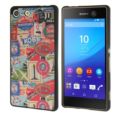 

MOONCASE ЧЕХОЛ ДЛЯ Sony Xperia M5 [Personality Patterns] Flexible Soft Silicone Gel TPU Skin Protective /a09