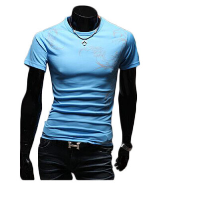 

Zogaa New Men's T-Shirt Fashion Sports Round Collar