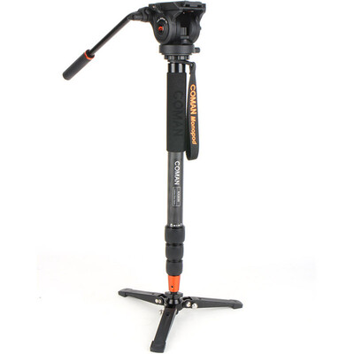 

Coman COMAN KX3535 Monopod Set Carbon Fiber SLR Камера Камера Камера Гидравлическая панорама / наклон Профессиональное путешествие Портативный штатив Штатив