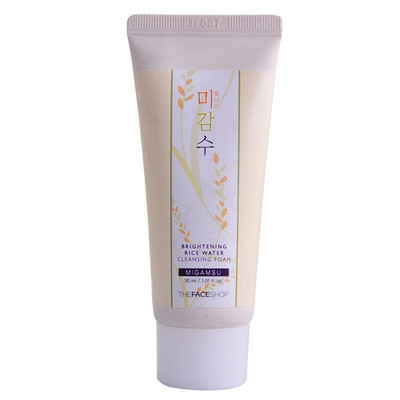 

THE FACE SHOP rice hydrating&cleansing foam 30ml cleansing exfoliating hydrating