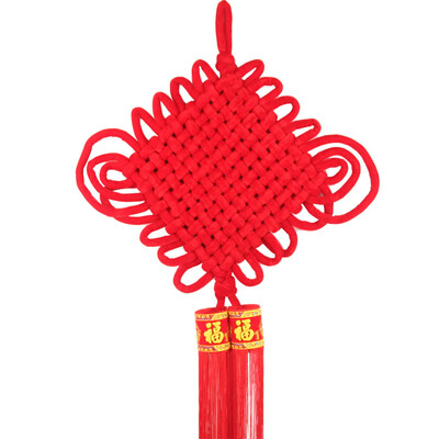 

Jingdong supermarket green reed New Year&39s Eve festive decoration annual velvet Chinese knot 15 line 12 plate
