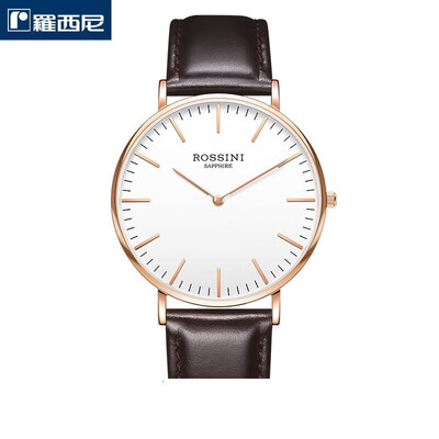 

Rossini ROSSINI watches Yazun Business Series Slim Simple Two-needle Belt Quartz Watch Mens Table 517769B06D