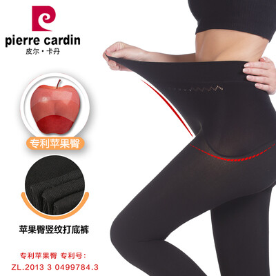 

Pierre Cardin pantyhose female 1500D cotton face black thick vertical stripes warm pantyhose black