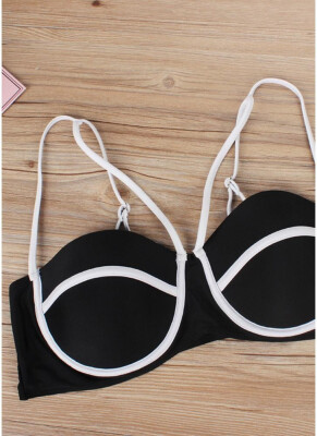 

2018 Plus Size High Waist Hollow Out Two Pieces Swimsuits