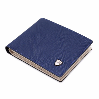 

Mens short wallet cross pattern Korean version fashion multi card internal pocket change wallet