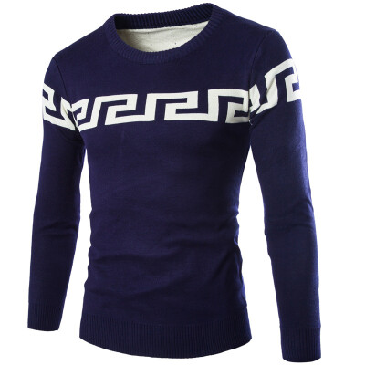 

Zogaa New Men's Sweater Round Collar Body Sculpting