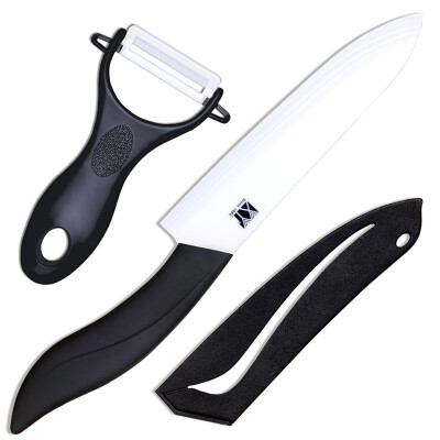 

Beauty ceramic knives 6 inch chef knife XYJ brand kitchen accessories handmade kitchen cooking knives+peeler