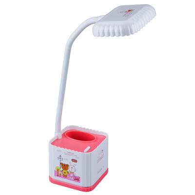 

Guangbo GuangBo LED students energy - saving table lamp bedroom lights two adjustable 6W pink NC9800