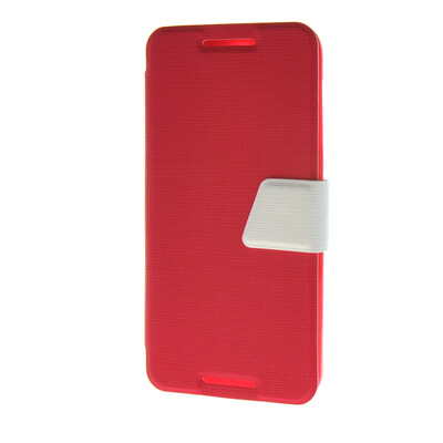 

MOONCASE Ultra Slim Leather Wallet Flip Stand Pouch Case Cover for HTC Desire 620 Hot pink 01