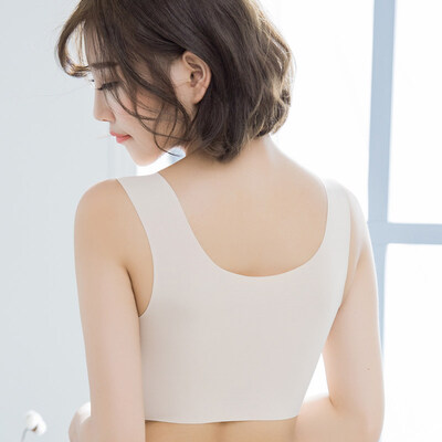 

Yu Zhaolin sports bra without steel ring thin bra female vest one-piece yoga running high-intensity shockproof underwear skin color L 75A-80B