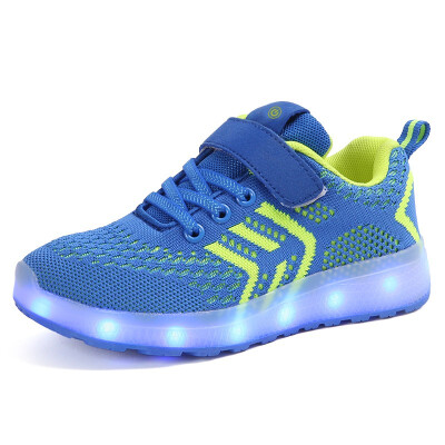 

New 25-37 USB Charger Glowing Sneakers Led Children Lighting Shoes BoysGirls illuminated Luminous Sneaker