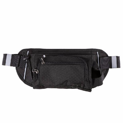 

Men Women Running Waist Pack Reflective Waist Fanny Pack Belt Mobile Phone Pouch Camping Hiking Sports Bag with Water Bottle Holde