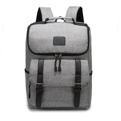 

Korean Version of Backpack Mens Fashion Trend Canvas Leisure Business Travel Bag High School Students Backpack