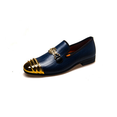 

MeiJiaNa Comfortable Casual Shoes Loafers Split Leather Banquet Shoes