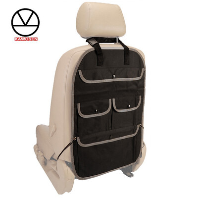 

KAWOSEN Car Seat Back Organizer Multi-Pocket Travel Storage Bag Kids Toy Storage Back Seat Protector Kick Mat