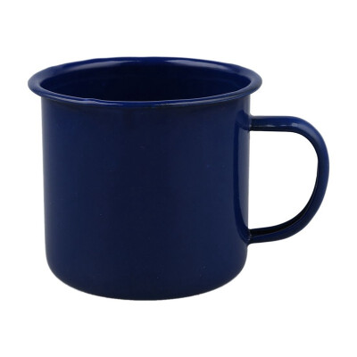 

UpperX Blue Enamelware 12oz Coffee Beverage Cup Mug Camping Hunting Fishing