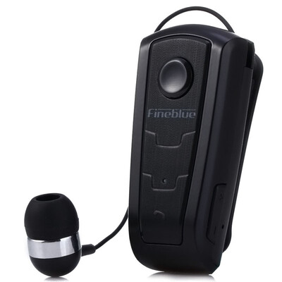 

Original Fineblue F910 Wireless Bluetooth Neck Clip Telescopic Type Business Earphone Vibration Wear Clip Stereo Sport Earphone