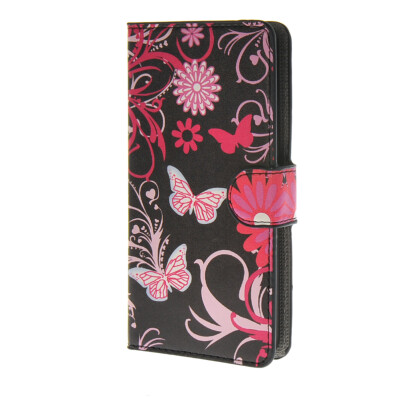 

MOONCASE Butterfly style Leather Side Flip Wallet Card Slot Stand Pouch Case Cover for Huawei Ascend Y635 a04