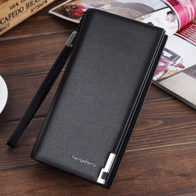 

Mens long wallet youth business retro wallet simple European trend wallet