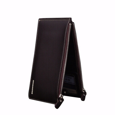 

Business Wallet mens card mobile phone bag light double zipper wallet