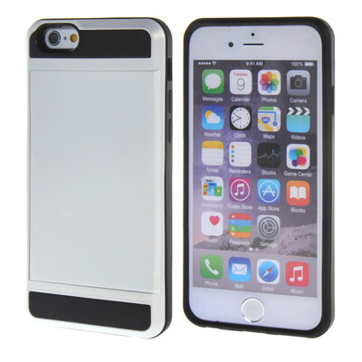 

MOONCASE ЧЕХОЛ ДЛЯ iPhone 6 / 6S (4.7") Soft Silicone Gel TPU Skin With Card Holder Protective White