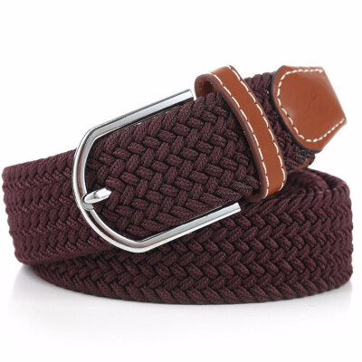 

Women Fashion Casual Pin Buckle Hip-hop Woven Canvas Belt