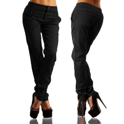 

New solid color pencil pants ladies Slim comfortable womens trousers casual pants