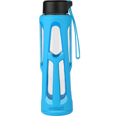 

Unibott United States imports Tritan material portable sports water bottle leak-proof plastic outdoor travel cup SA716B blue 750ml