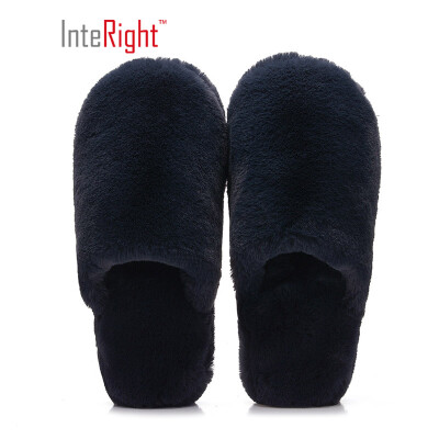 

INTERIGHT Nordic plush series comfortable warm cotton slippers mens dark blue 43-44 IN1831