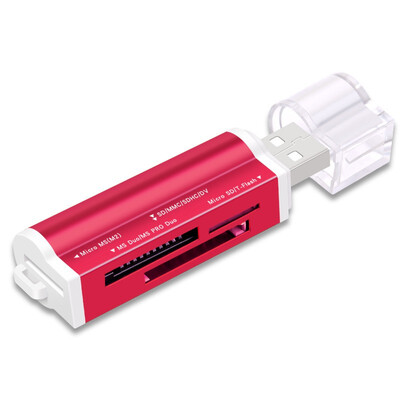 

Kuman 20 Card Reader USB Interface with Micro SD MS M2 SD TF Card Slot Flash Memory Card Reader for Phone Aluminium Shell Y205
